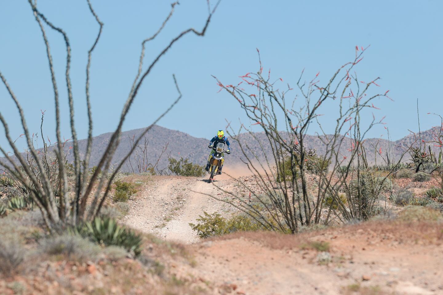 Feeling the Baja flow and pushing the DR Big harder as the day wears on.