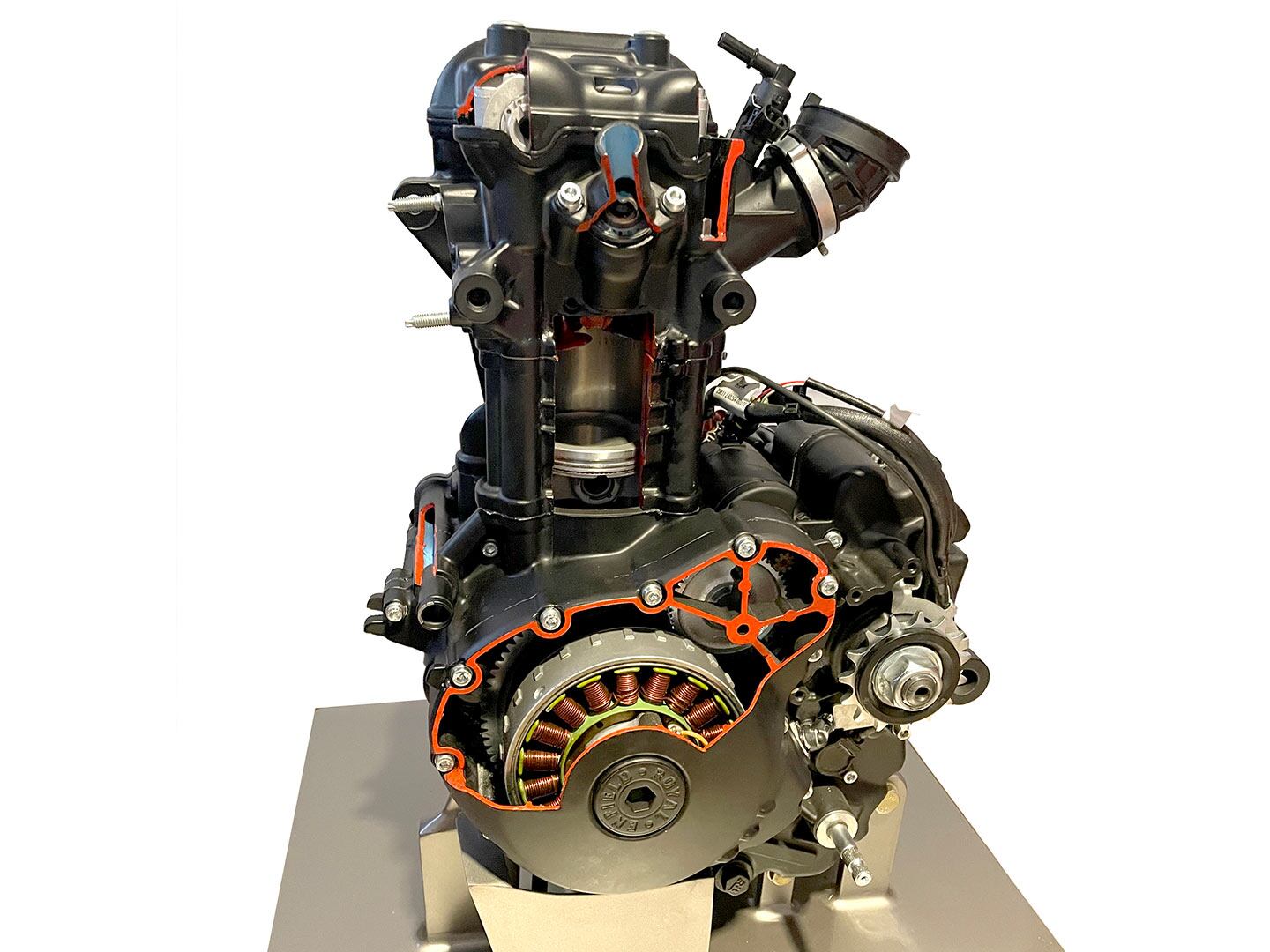 Royal Enfield’s new liquid-cooled 452cc Sherpa engine was first used in the 2024 Himalayan.