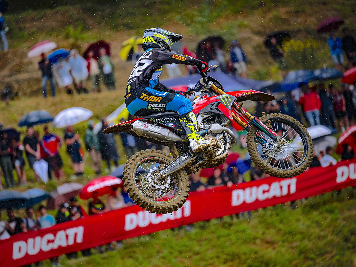 Round 16 of the 2024 FIM Motocross World Championship will mark Ducati’s first time competing in the series, with Antonio Cairoli racing a prototype Desmo450 MX in the MXGP class.