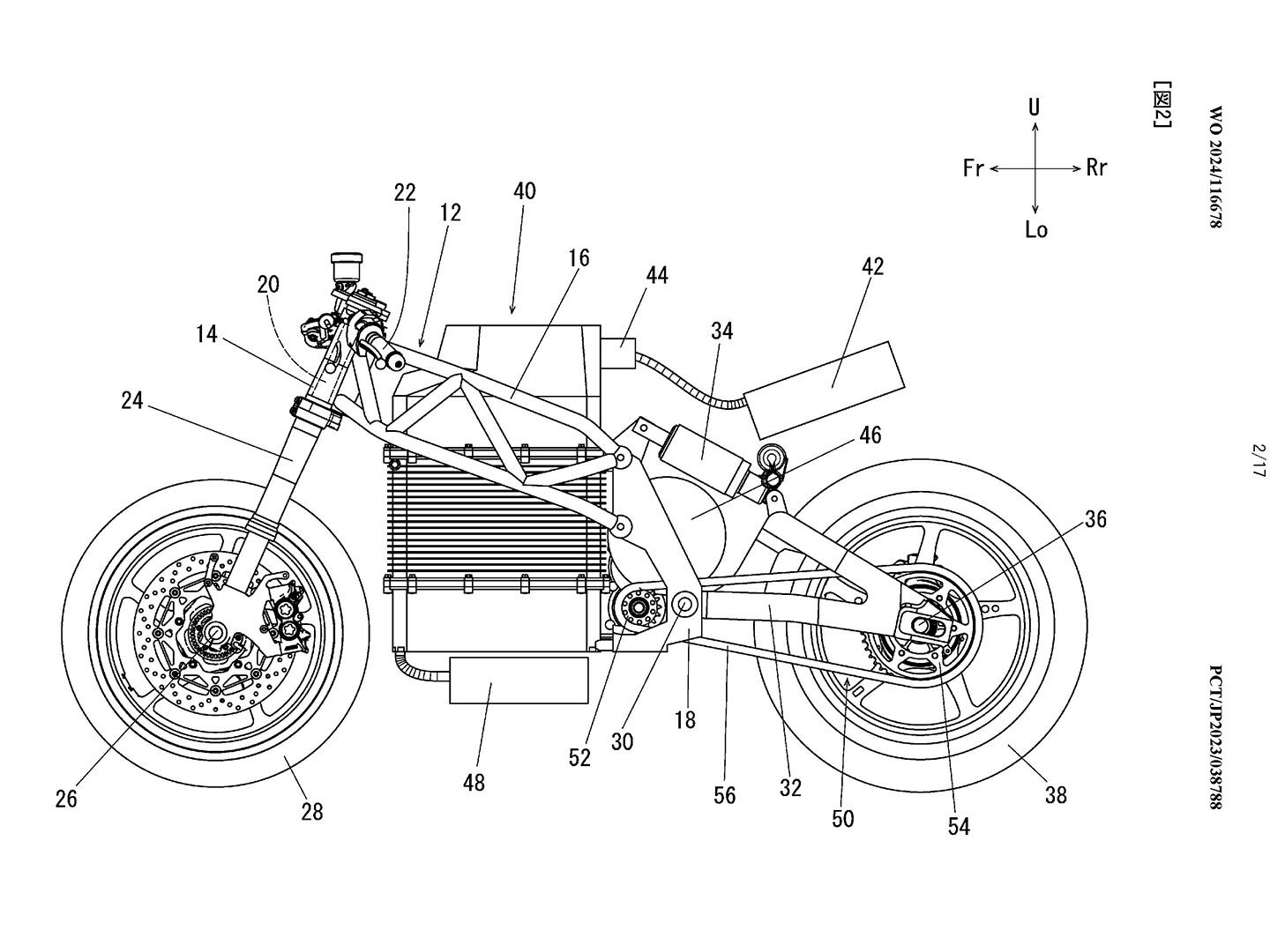 New patents show that Yamaha is working on an electric sportbike and trying to maximize how it utilizes space inside the frame, while also managing weight.