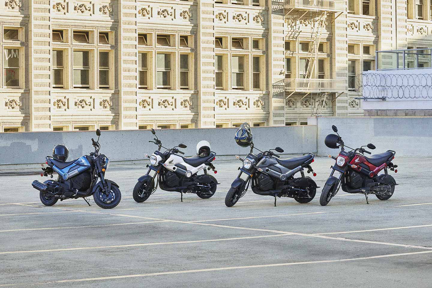Special shout-out to the Grom’s younger, smaller counterpart—the Navi. This urban commuter once overtook the Grom as Honda’s bestselling streetbike, and even if it relinquished the title since, this scooterlike minimoto remains an incredibly affordable and practical form of two-wheel transportation. The 2025 model is available in nonpainted white for $1,999, and painted colors for $2,099.