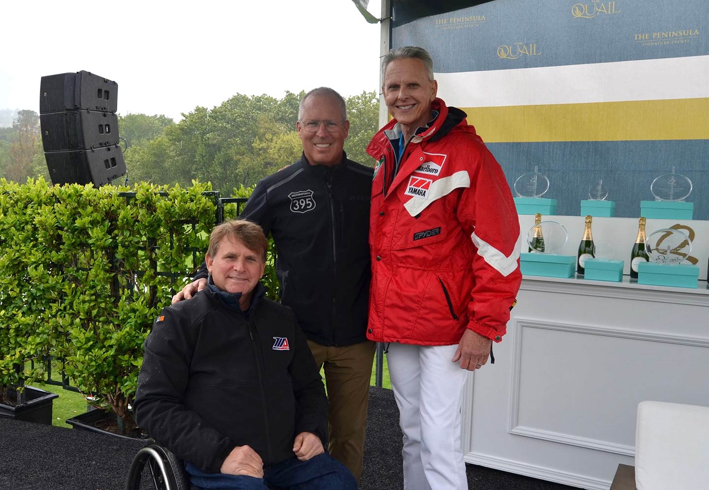 An on-stage chat featured 2024 Legend of the Sport Honoree and AMA Hall of Famers Ricky Johnson and Wayne Rainey as well as QMG event founder Gordon McCall.