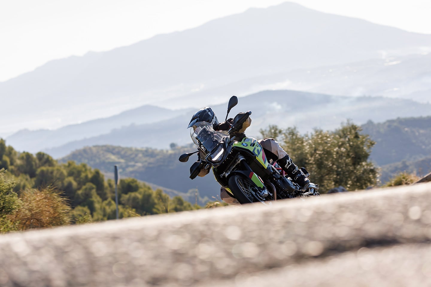 Front-end grip and feedback is exceptional on the F 900 GS.