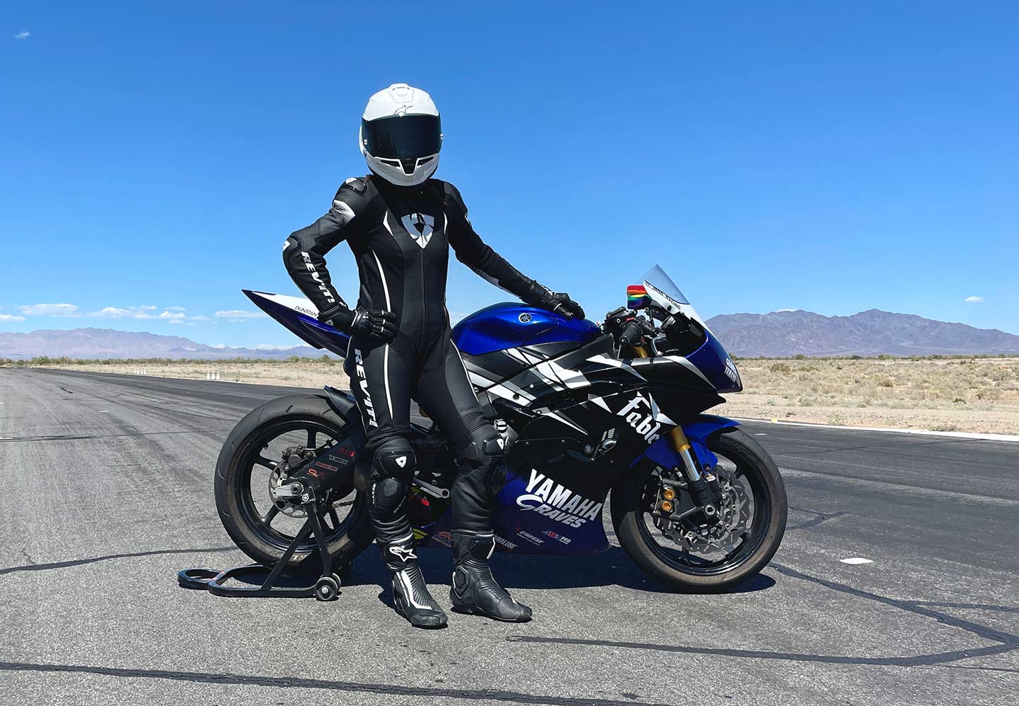 Rev’It retools the iconic Xena women’s fit racing suit for the new era of airbag systems.