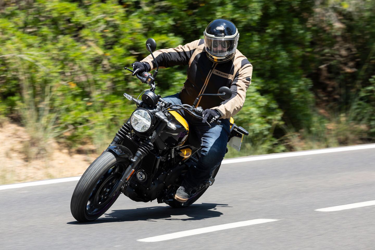 Braking power is excellent from the seemingly low-spec ByBre brakes.