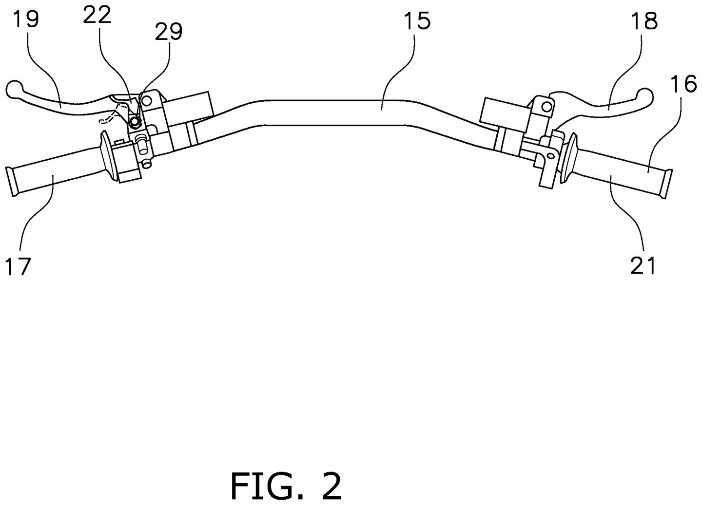 Here you can see the location of the “clutch lever,” labeled 22.