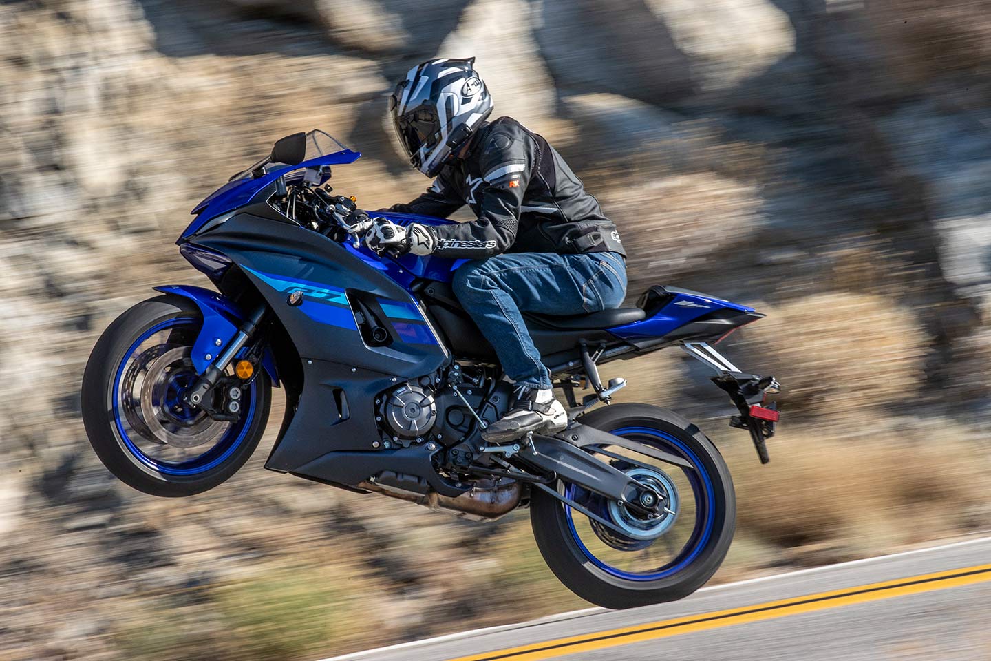 Yamaha’s CP2 twin might lack the top-end performance of some of the competition, but it’s still an incredibly entertaining package on a tight canyon road.