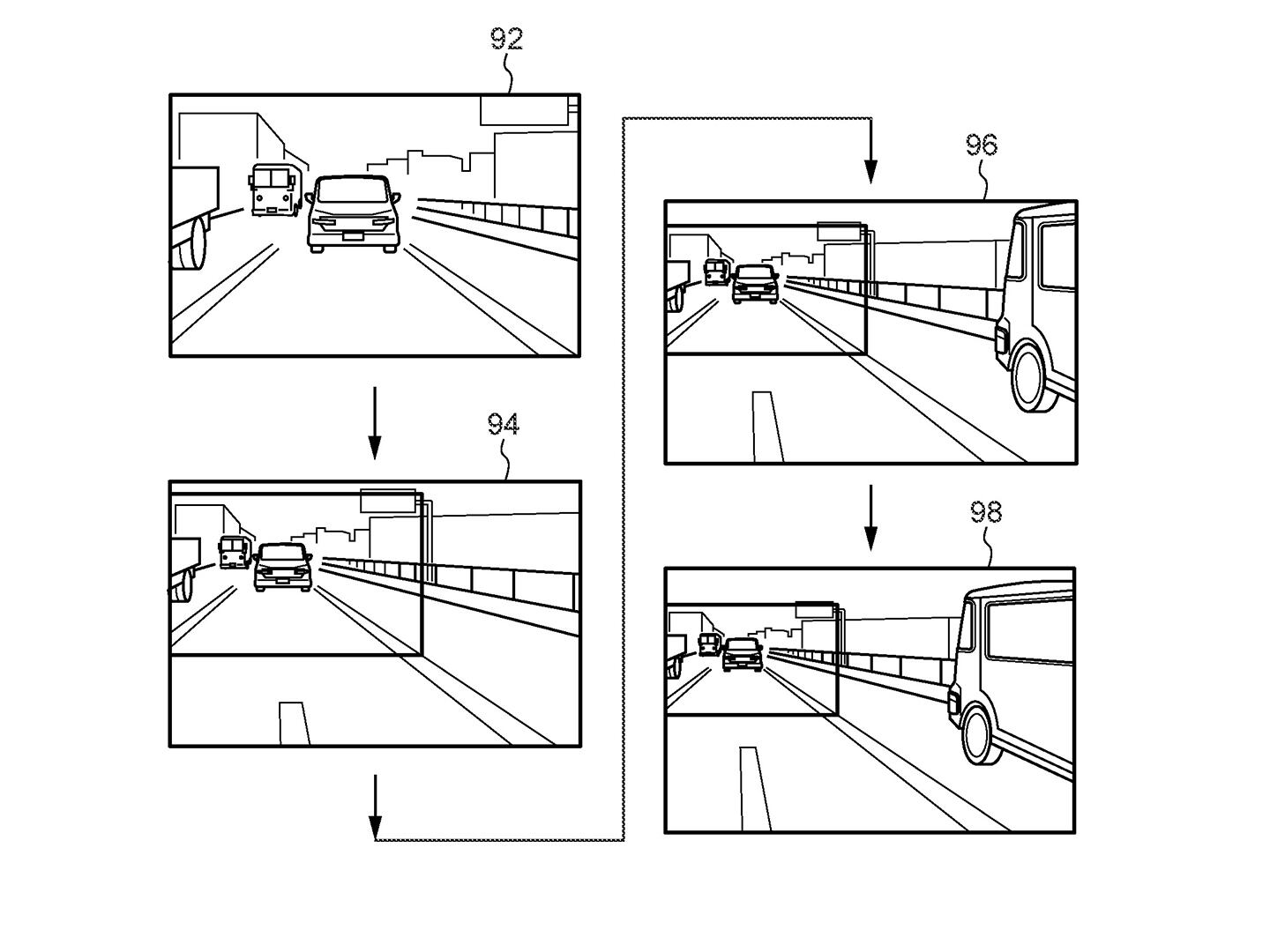 The patent explains how the image could be zoomed either manually or automatically.