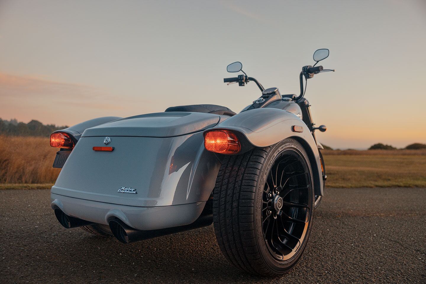 The Freewheeler’s trunk has 2 cubic feet of capacity.