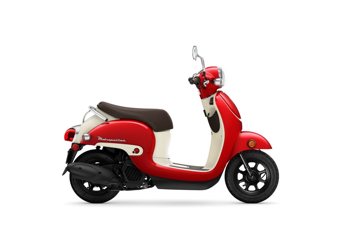 The 2025 Honda Metropolitan in Red.