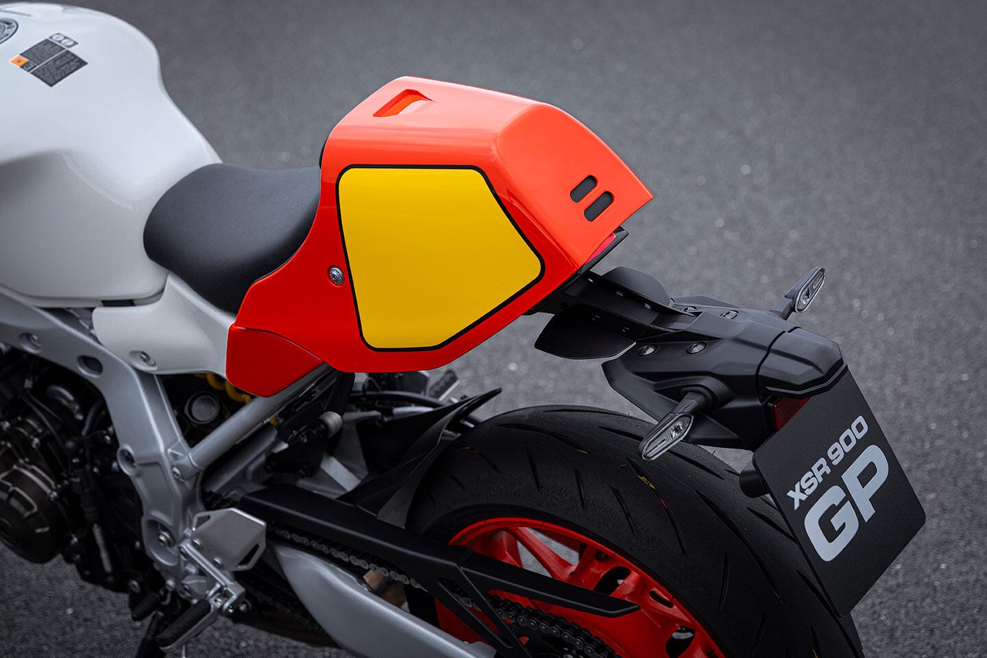 Retro styling abounds on the XSR900 GP.