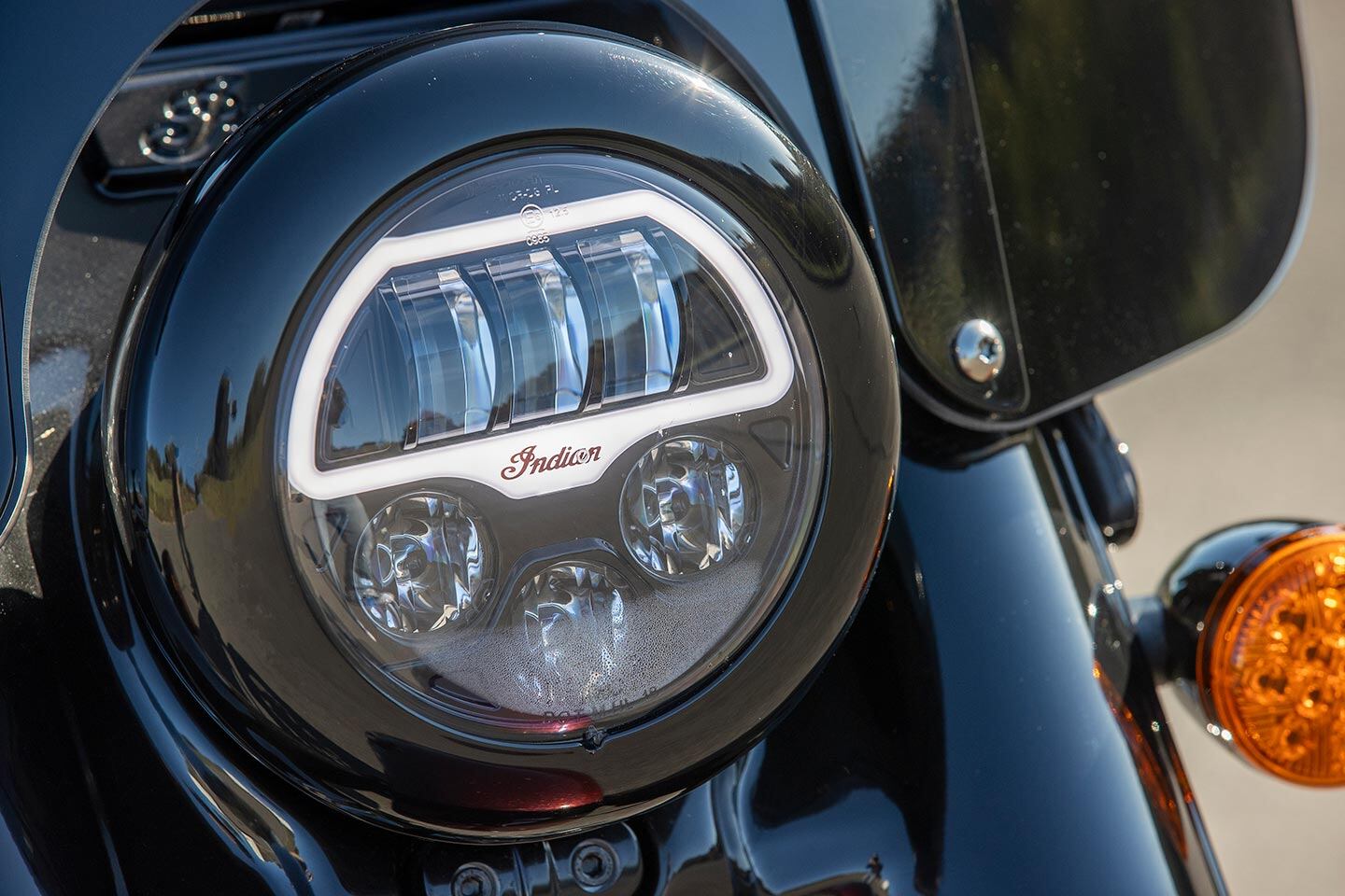 It’s a traditional round headlight housing but the Super Chief Limited puts an interesting modern LED twist on the iconic style.