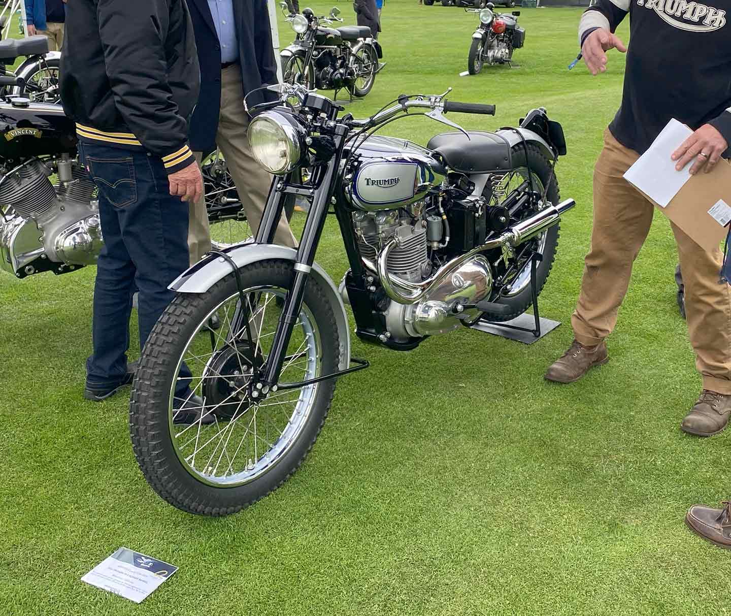 Winning first place in the British category was this mint 1950 Triumph TR5 Square Barrel, courtesy of Bob Ives.