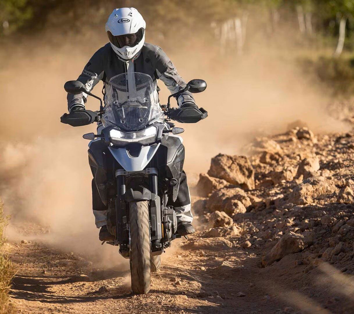 Triumph’s Tiger 1200 should do well in the class, though only the Explorer trim is available in the US for 2024.