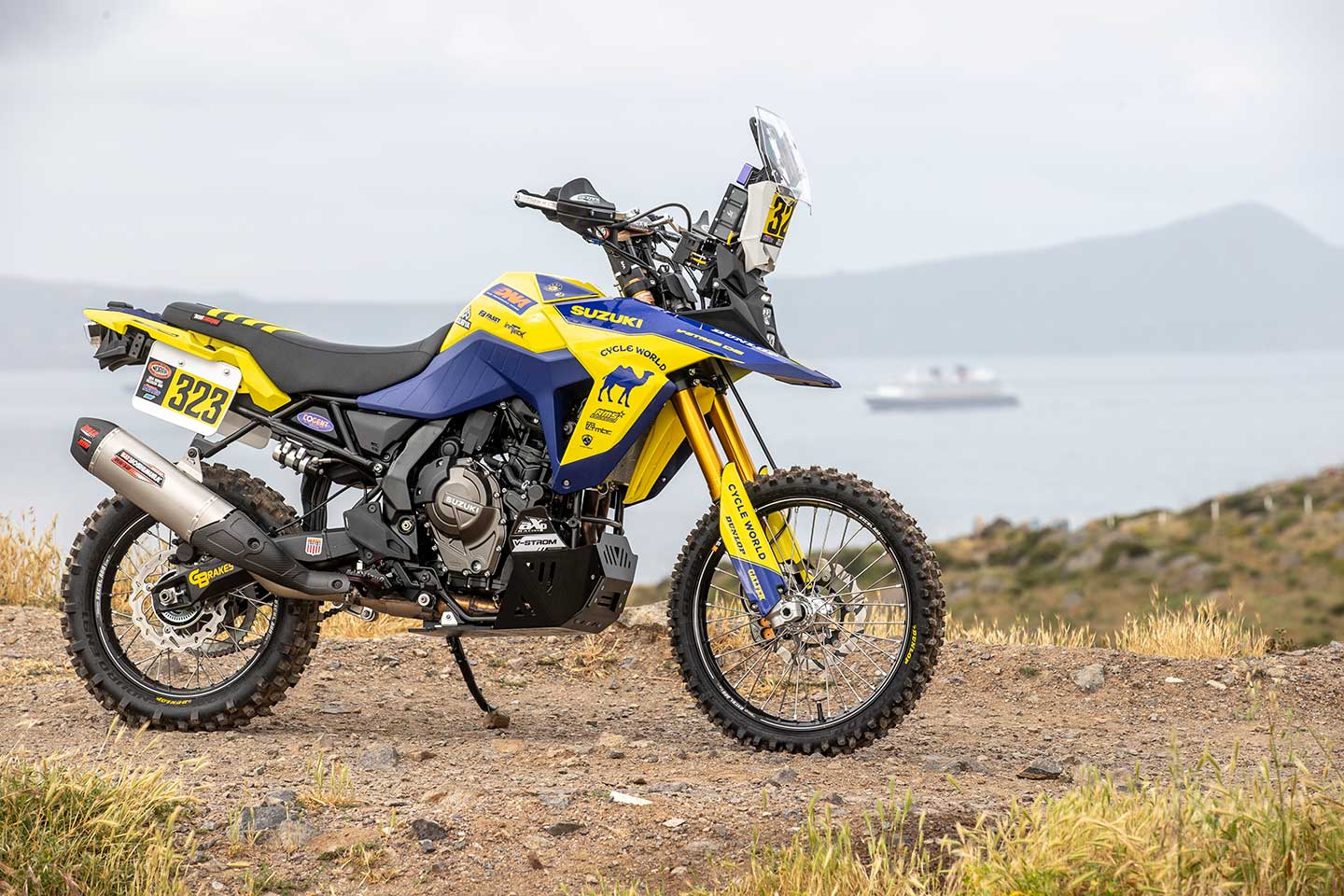 We turned a Suzuki V-Strom 800DE into a modern DR Big rally racer.