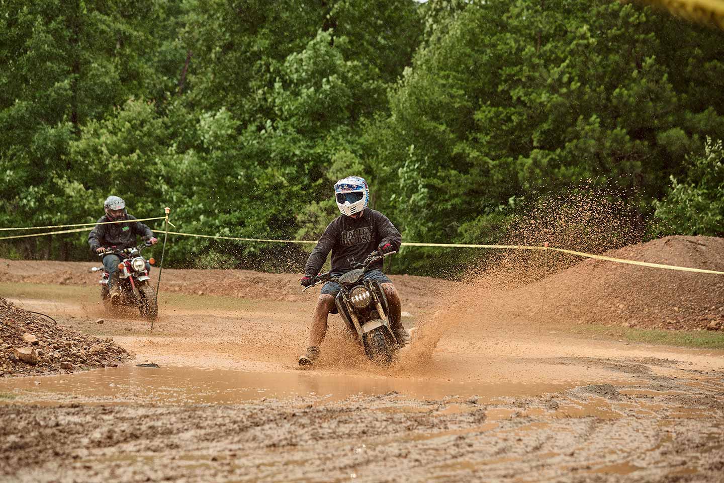 Another example of “we’re still going to have some fun.” The beauty of minimotos and a big reason for their success is that the repair bill probably won’t drain your wallet if things go sideways. Pants are definitely recommended though.