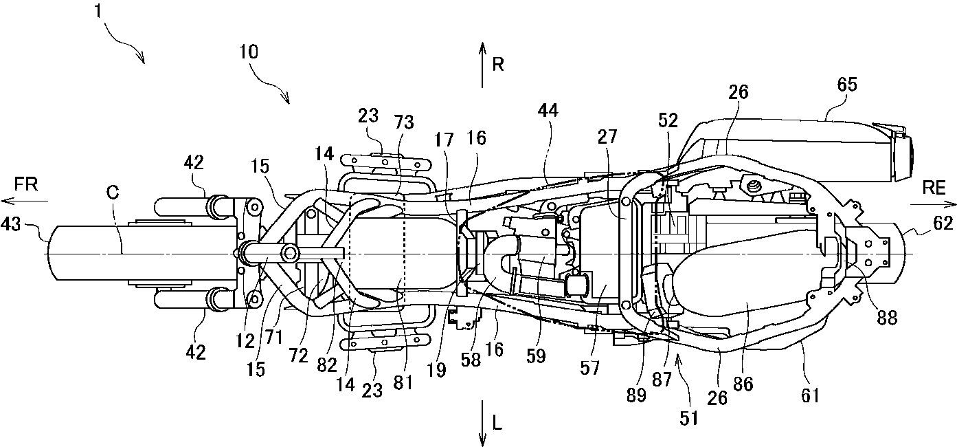 This bird’s-eye view shows how the tanks (81 and 86) are positioned.