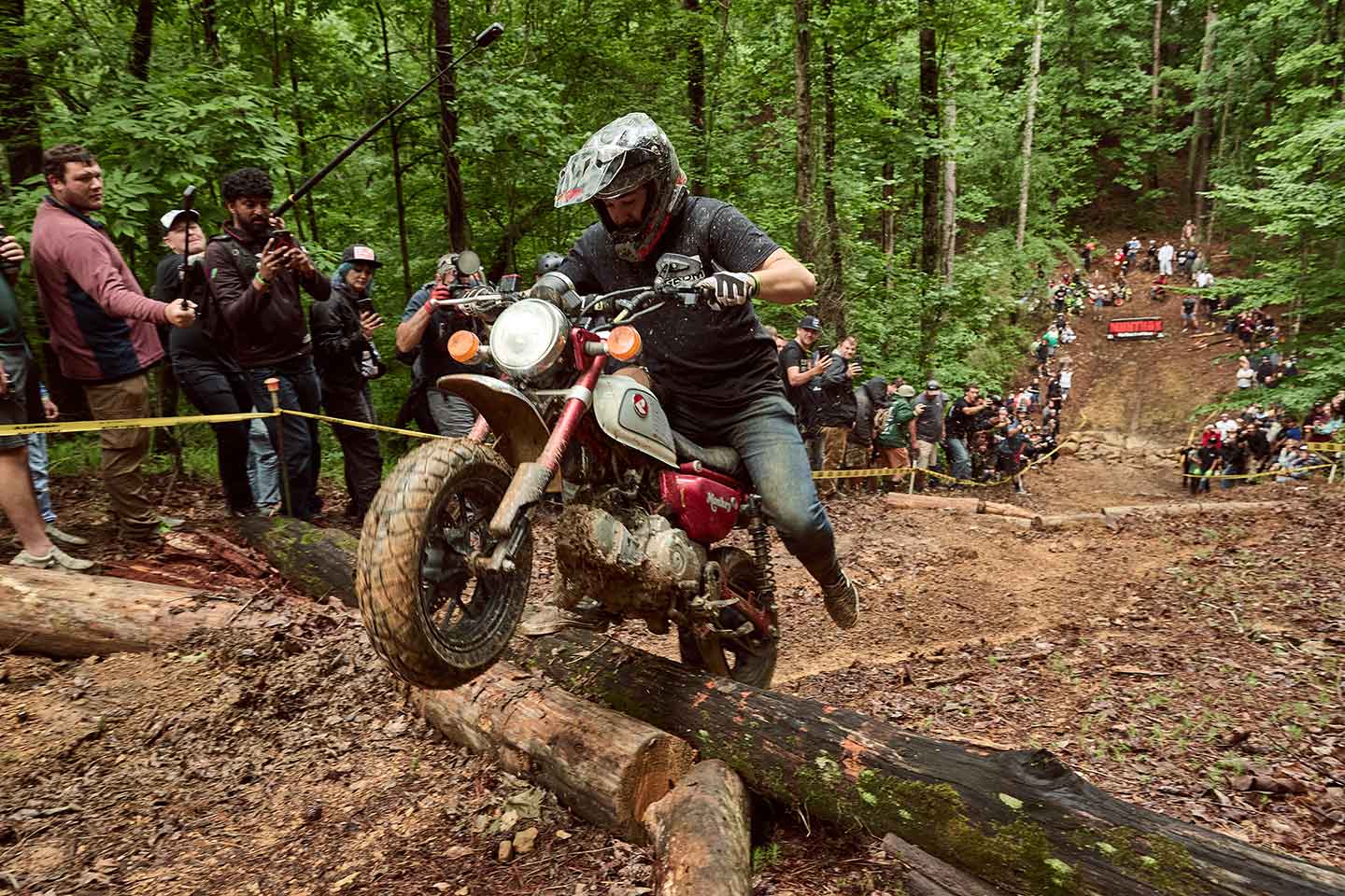The team at MNNTHBX have a knack for coming up with ideas that fall somewhere between brilliant and terrifying. Their hill climb event is one of those. Add an hours-long downpour into the mix and you have the recipe for an outrageous time.