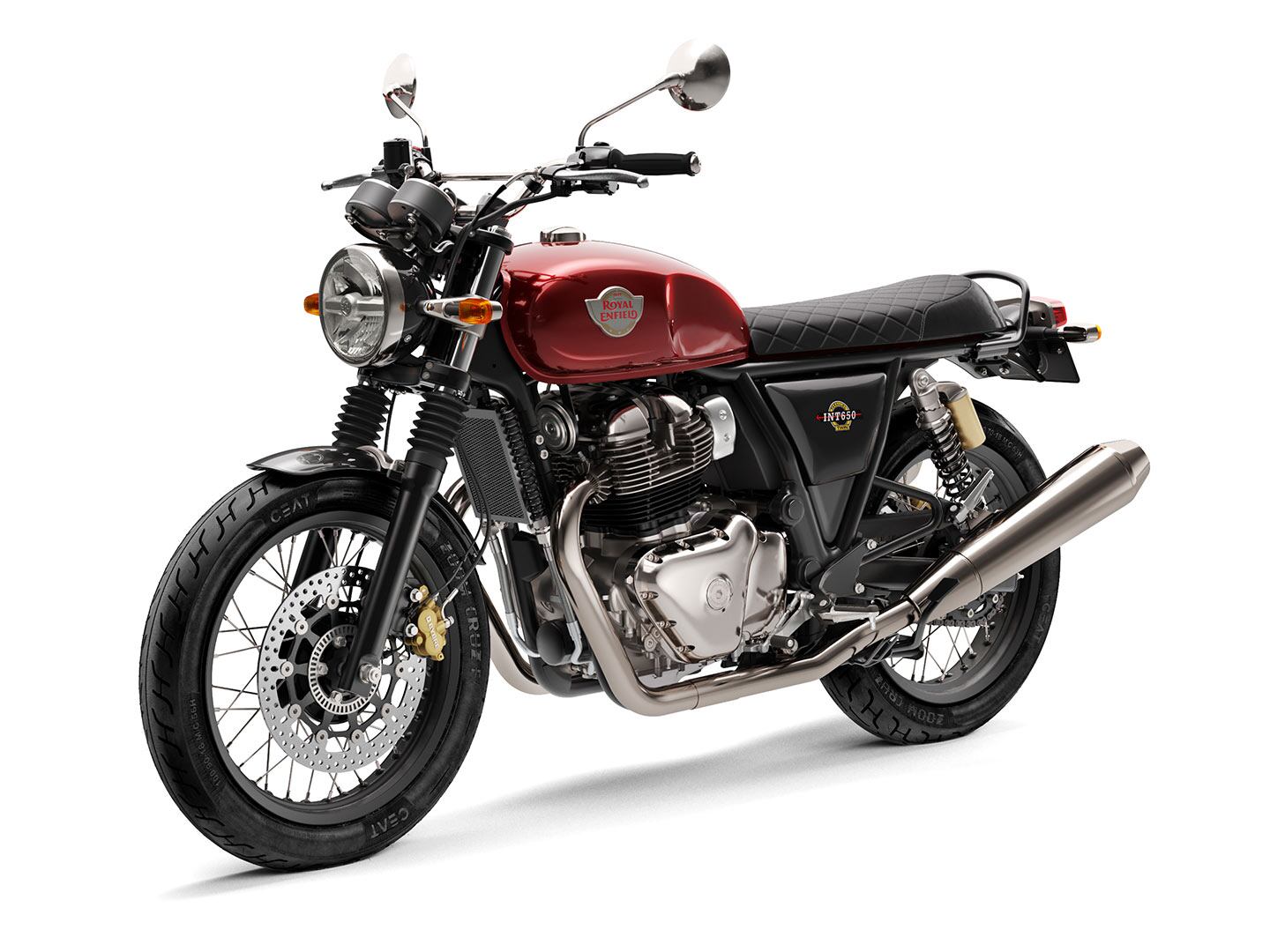 Traditional chromed engine is more true to the spirit of the original.