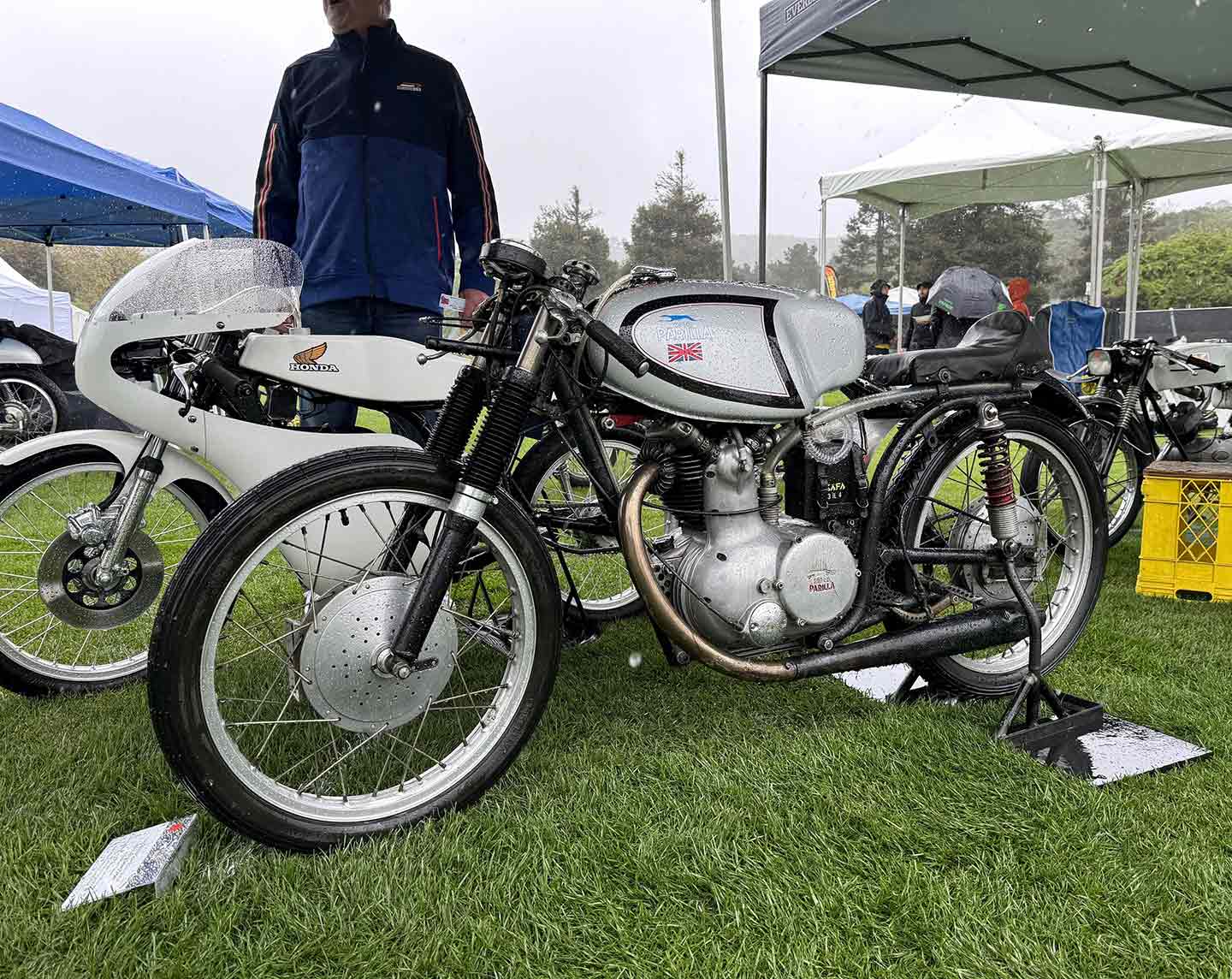 This 1960 Parilla Grand Sport from Jon Jacobson took the Historical Vehicle Association (HVA) award.