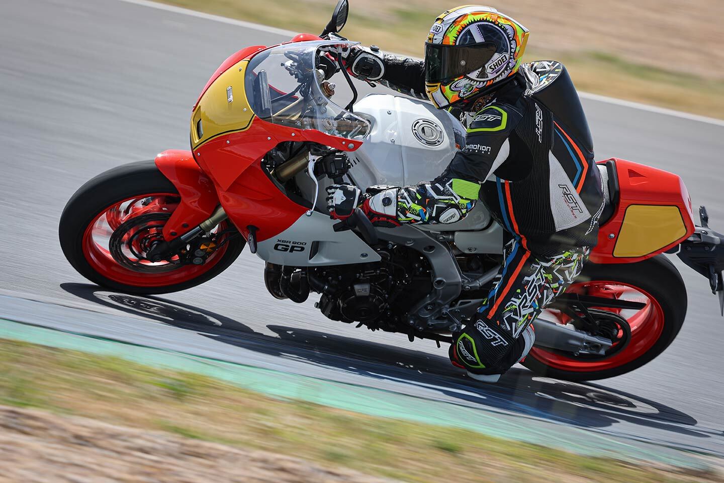 Yamaha says the XSR900 GP is not a sportbike, could have fooled us.