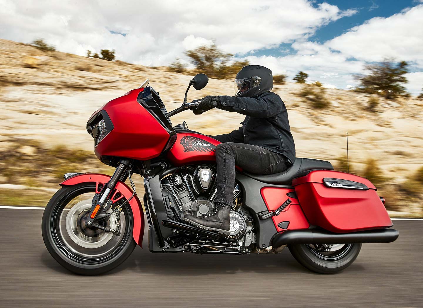 The higher-priced Dark Horse trim gets blacked-out finishes, more color choices, and contrast-cut wheels along with an electronics suite of safety features called Smart Lean.