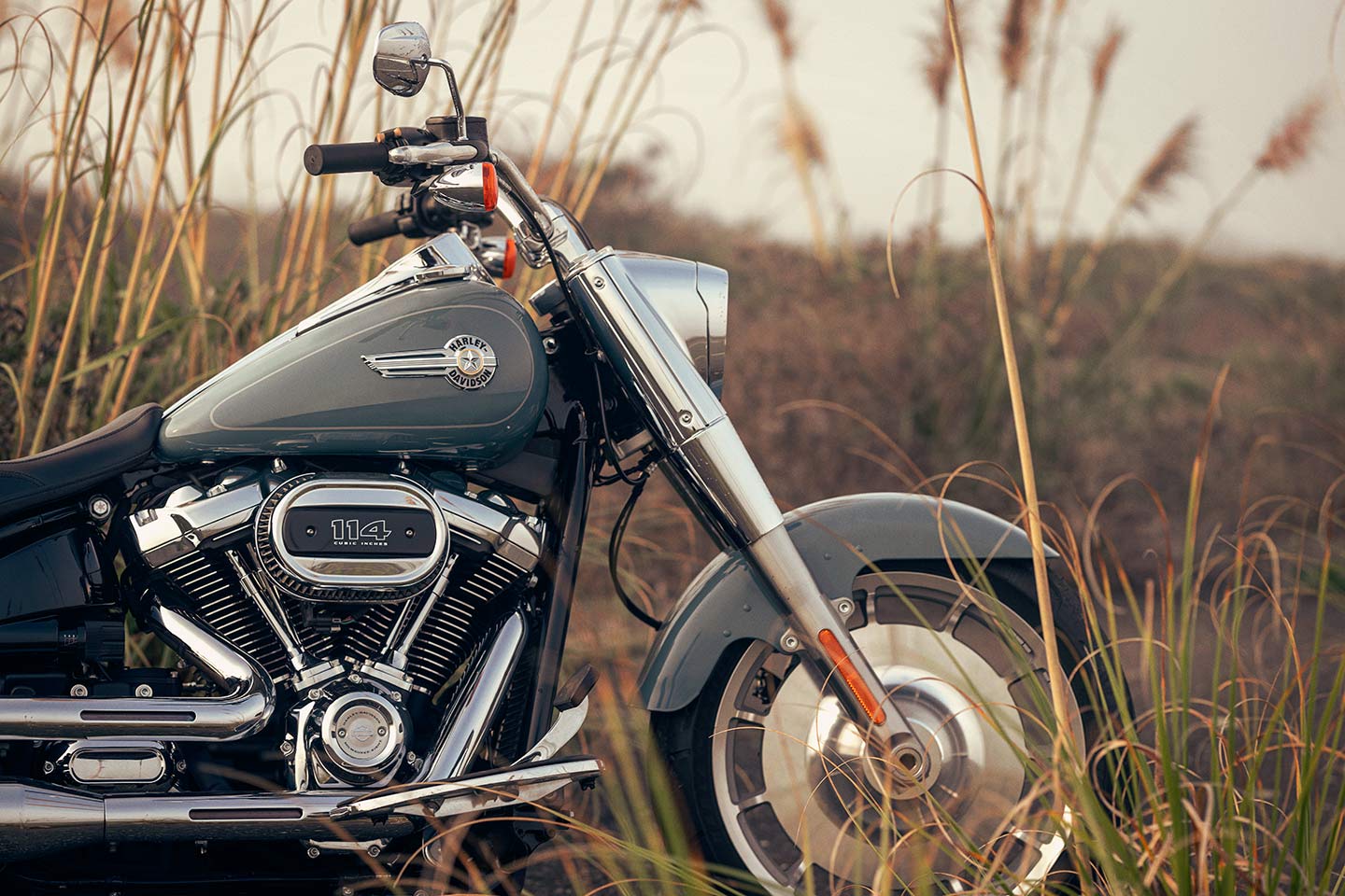 The Fat Boy uses the proven Milwaukee-Eight 114 engine.