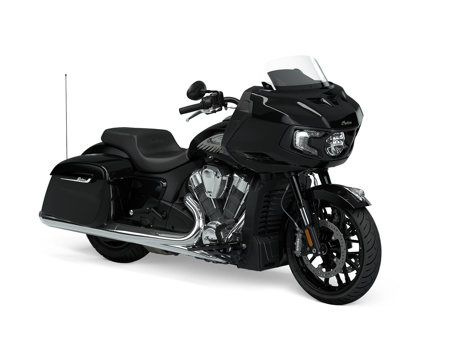 The Indian Challenger packs a liquid-cooled 1,768cc engine good for a claimed 122 hp.