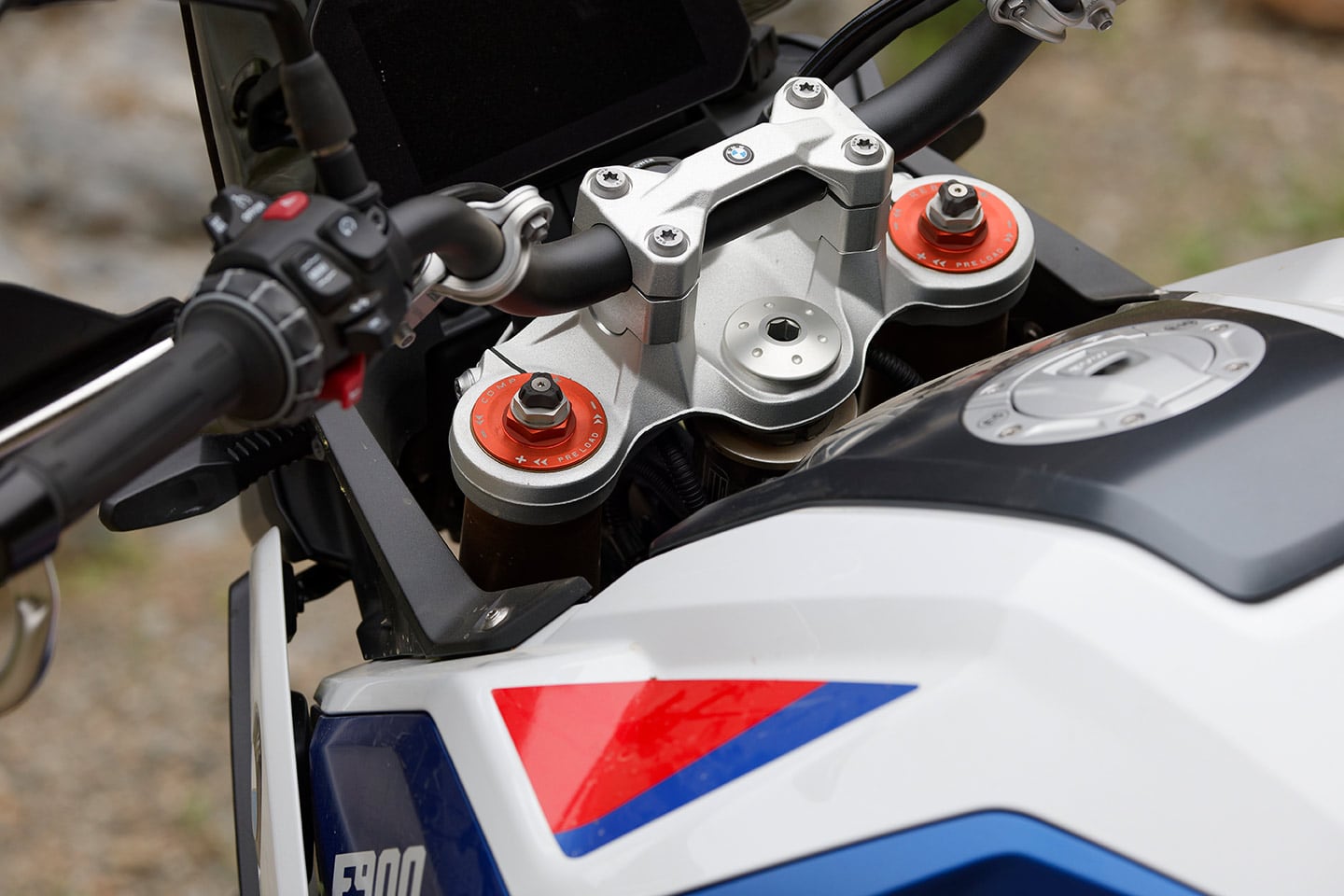 BMW’s Enduro Package Pro includes taller bar risers and upgraded suspension.