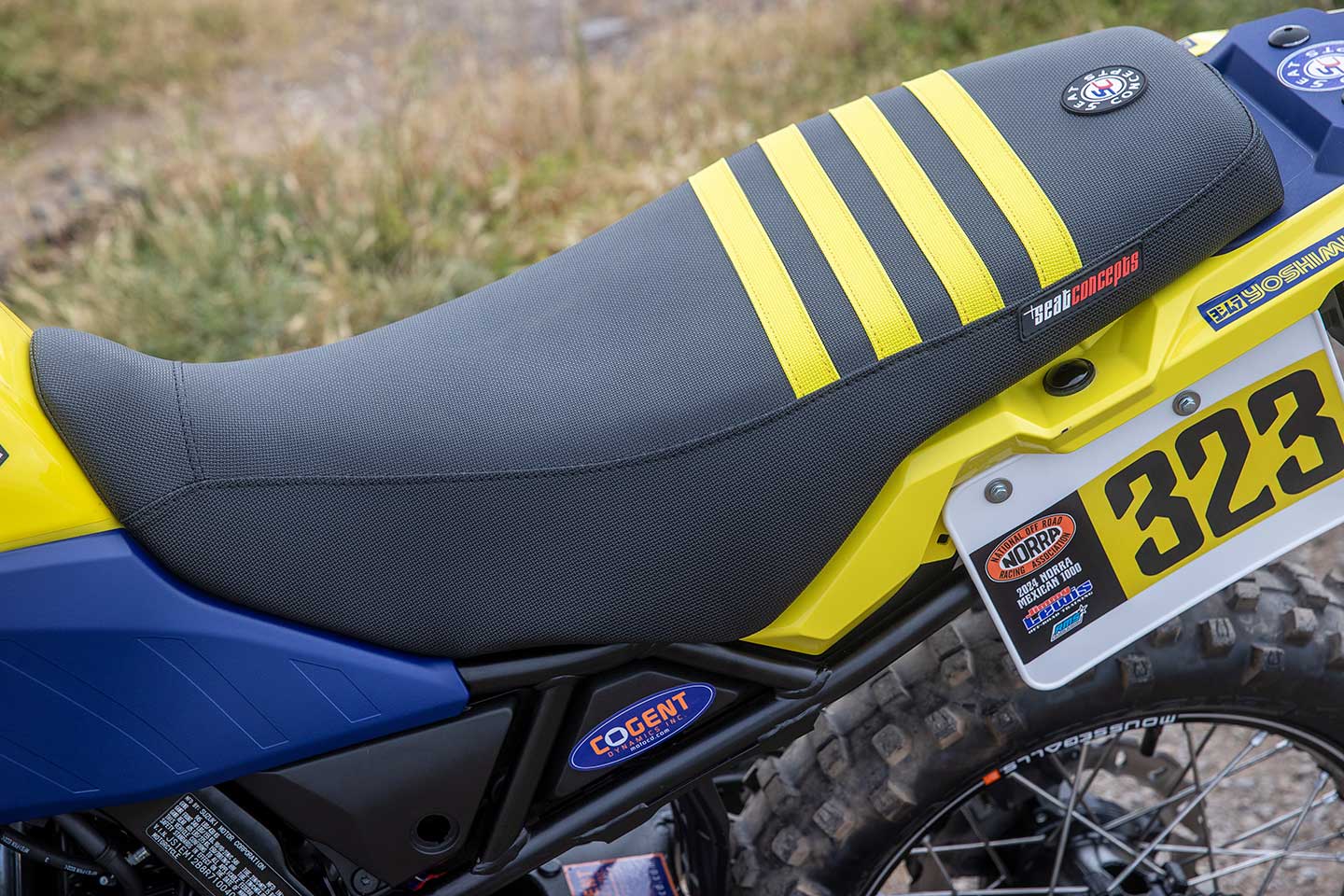 Seat Concepts built this seat especially for this project—that is until production ramps up and you can get one for your V-Strom 800DE.