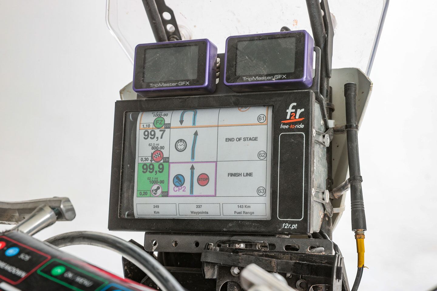The last roadbook note of the NORRA Mexican 1000 Rally.