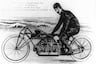 Glenn Curtis on V-8-powered record-setting motorcycle