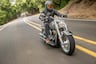2025 Harley-Davidson Icons Collection Fat Boy Gray Ghost riding on country road