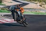 2025 KTM 1390 Super Adventure R wheeling on race track