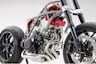 Honda V3 engine with supercharger mounted in frame