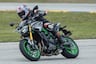 2025 Kawasaki Z900 SE riding on race track