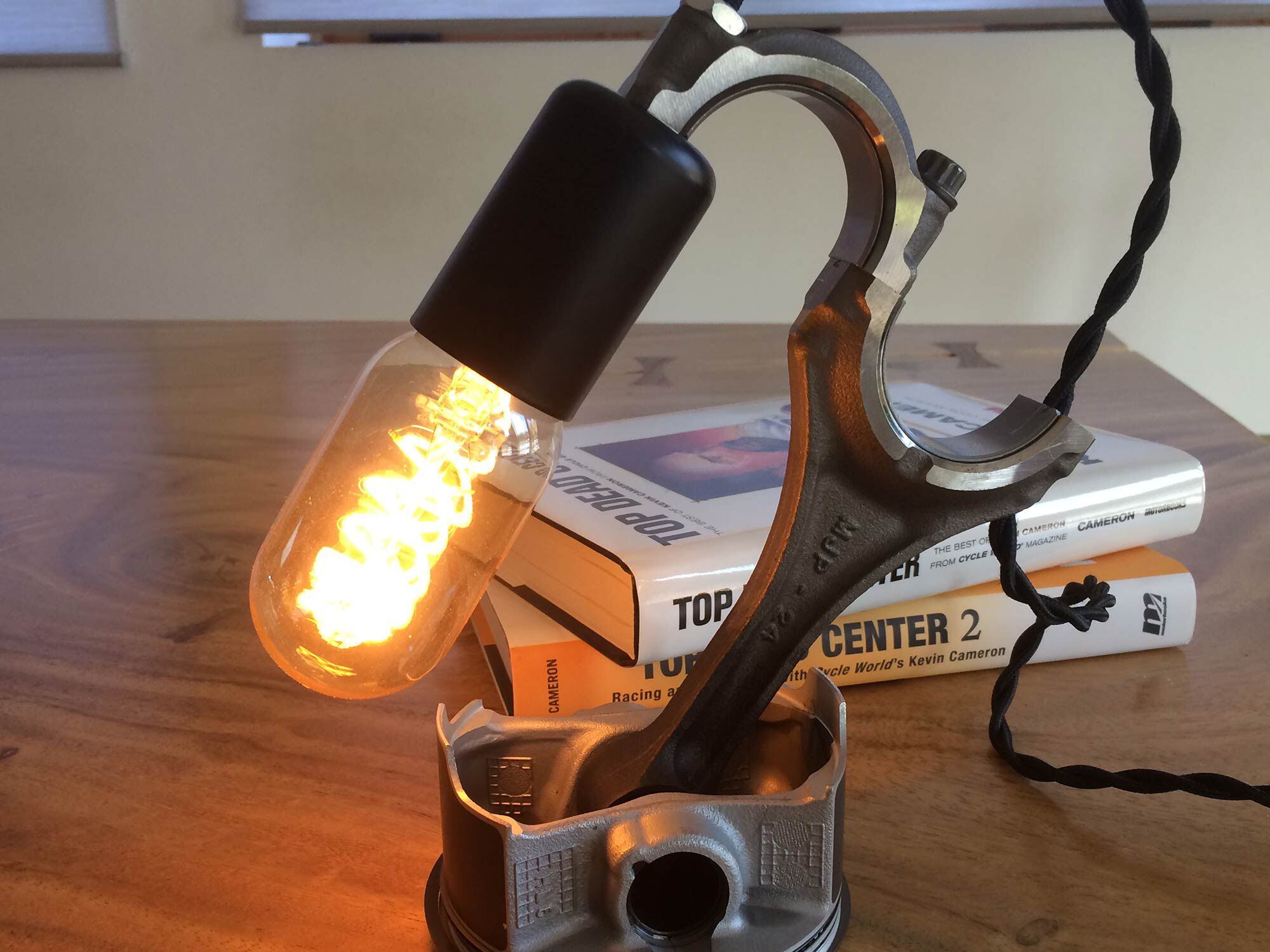 Kevin Cameron has lit the way for <i>Cycle World</i> fans for half a decade. A custom lamp was commissioned to say thank you.
