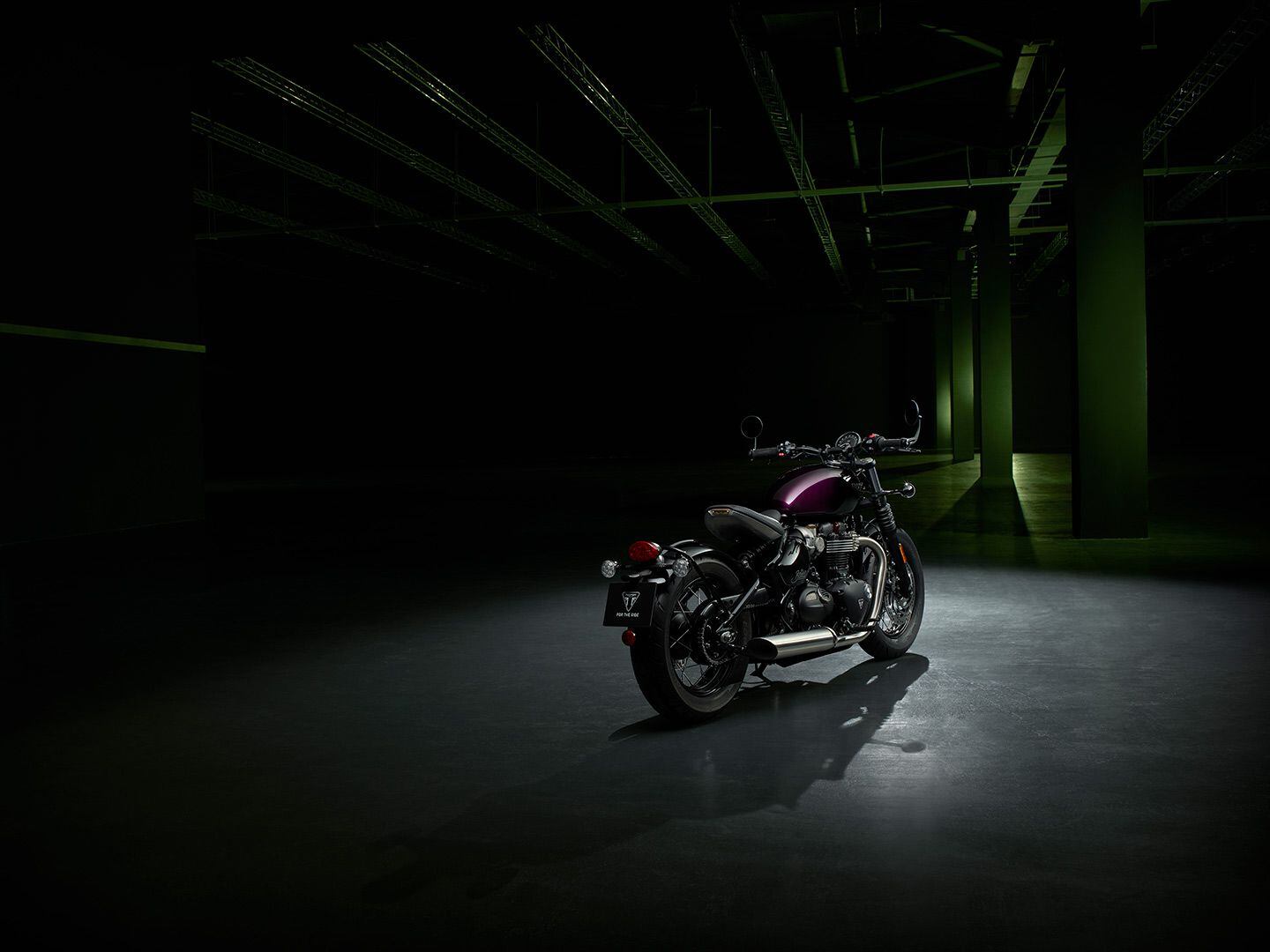 2024 Triumph Bobber in Purple Stealth.
