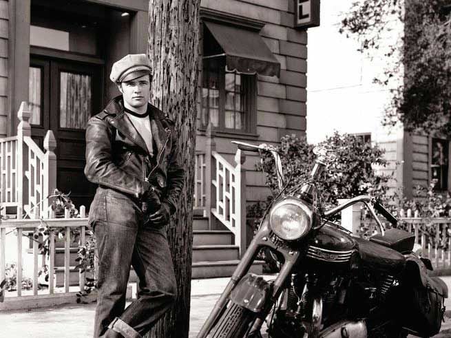 Leather motorcycle jacket