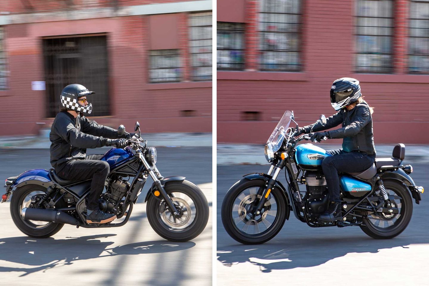 2021 Honda Rebel 300 vs. 2021 Royal Enfield Meteor 350 Cycle World