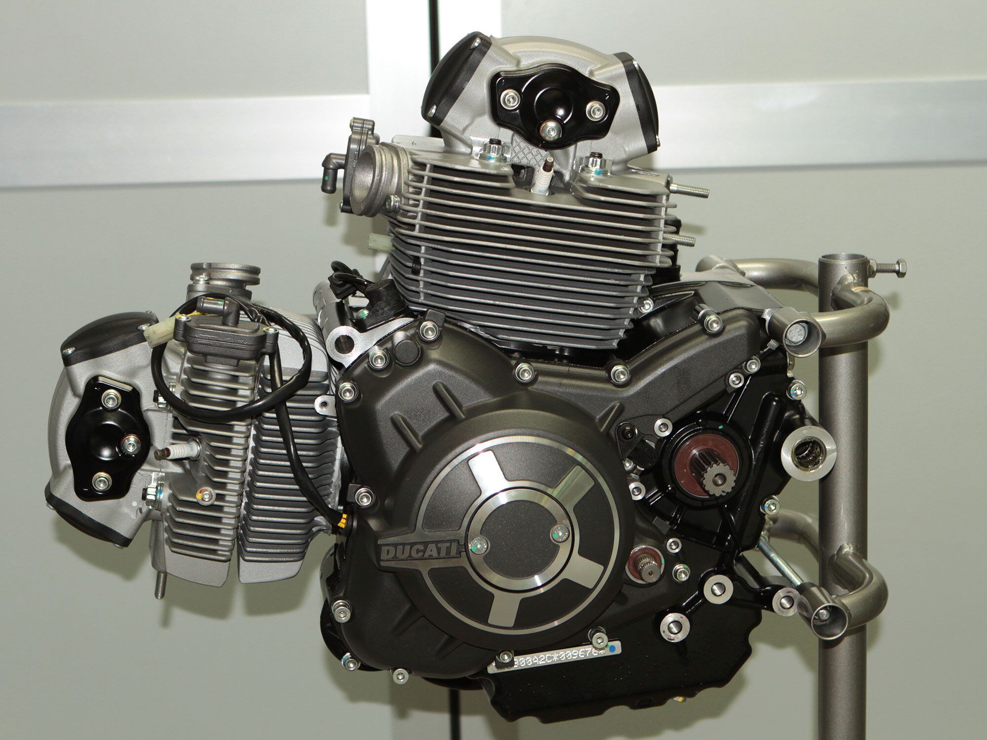 The air-cooled SOHC L-twin at the center of the SuperSport’s success is now powering the highly popular Scrambler line.