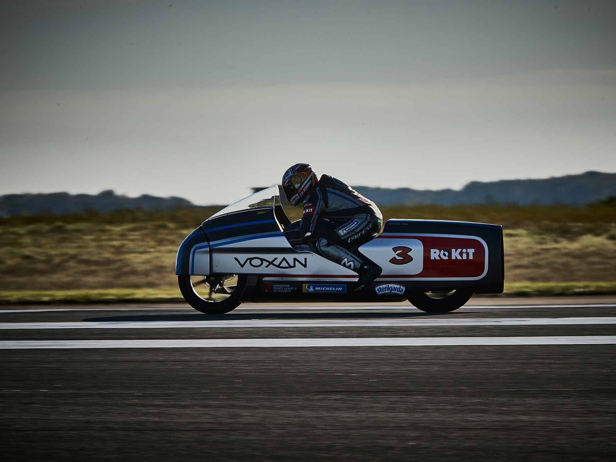 Sitting in the motorcycle rather than on it was a change for Biaggi.