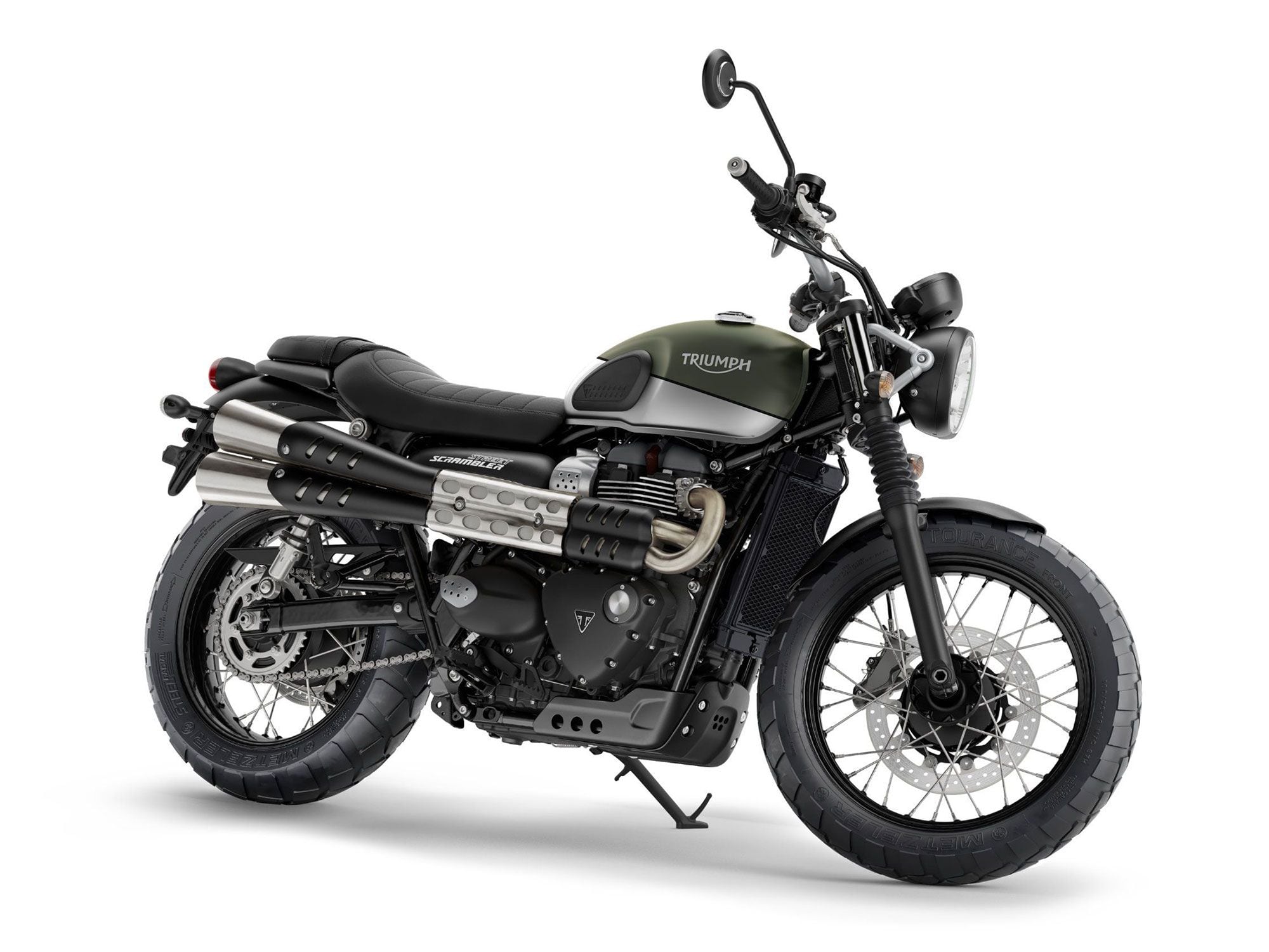 EPA filings suggest the new bike will have mostly unchanged dimensions and similar performance as the current stock Street Scrambler (shown).