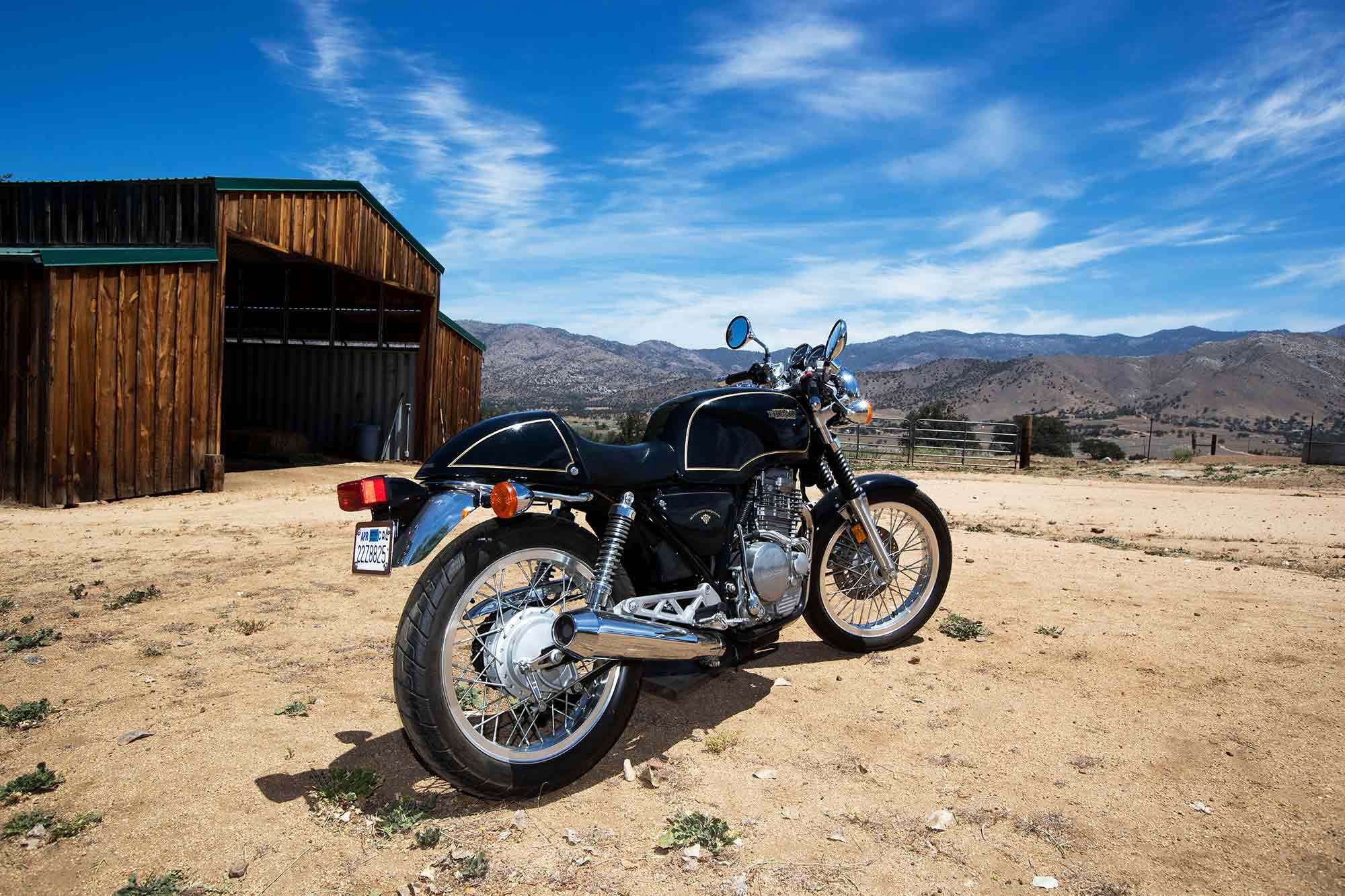 Haith’s tastes did not run to Japanese motorcycles; this museum-grade 1990 Honda GB500 Tourist Trophy is the exception.