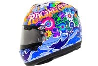 Racing Colors Against the Virus helmet