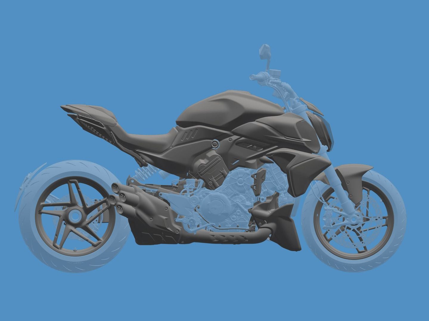 Updated Ducati Diavel V4 Breaks Cover in Design Registration