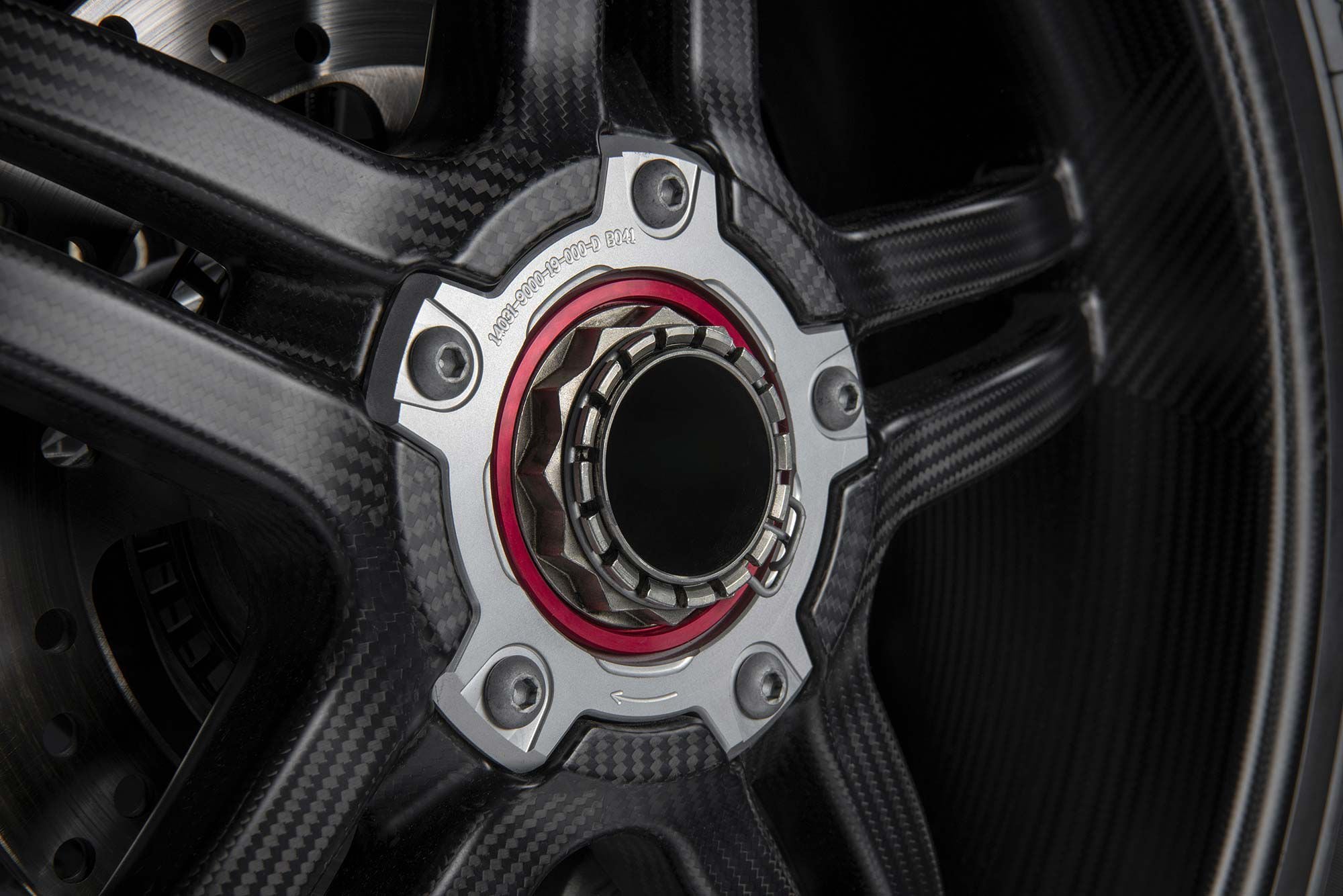 Carbon fiber wheels shed 3.1 pounds from the SP2.