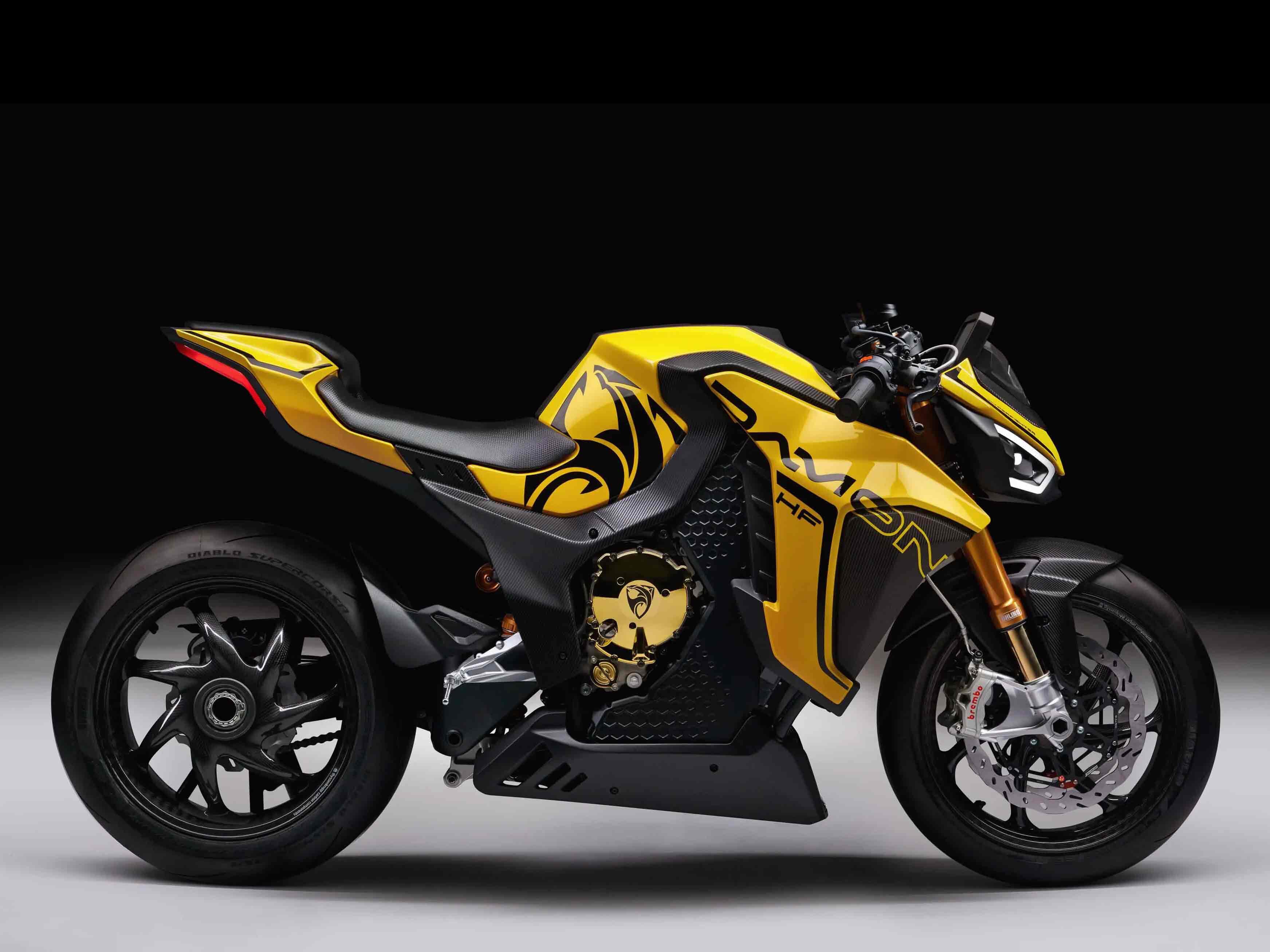 Damon Motors has expanded its lineup to include the 200 hp HyperFighter Colossus naked, which will have a limited production run.