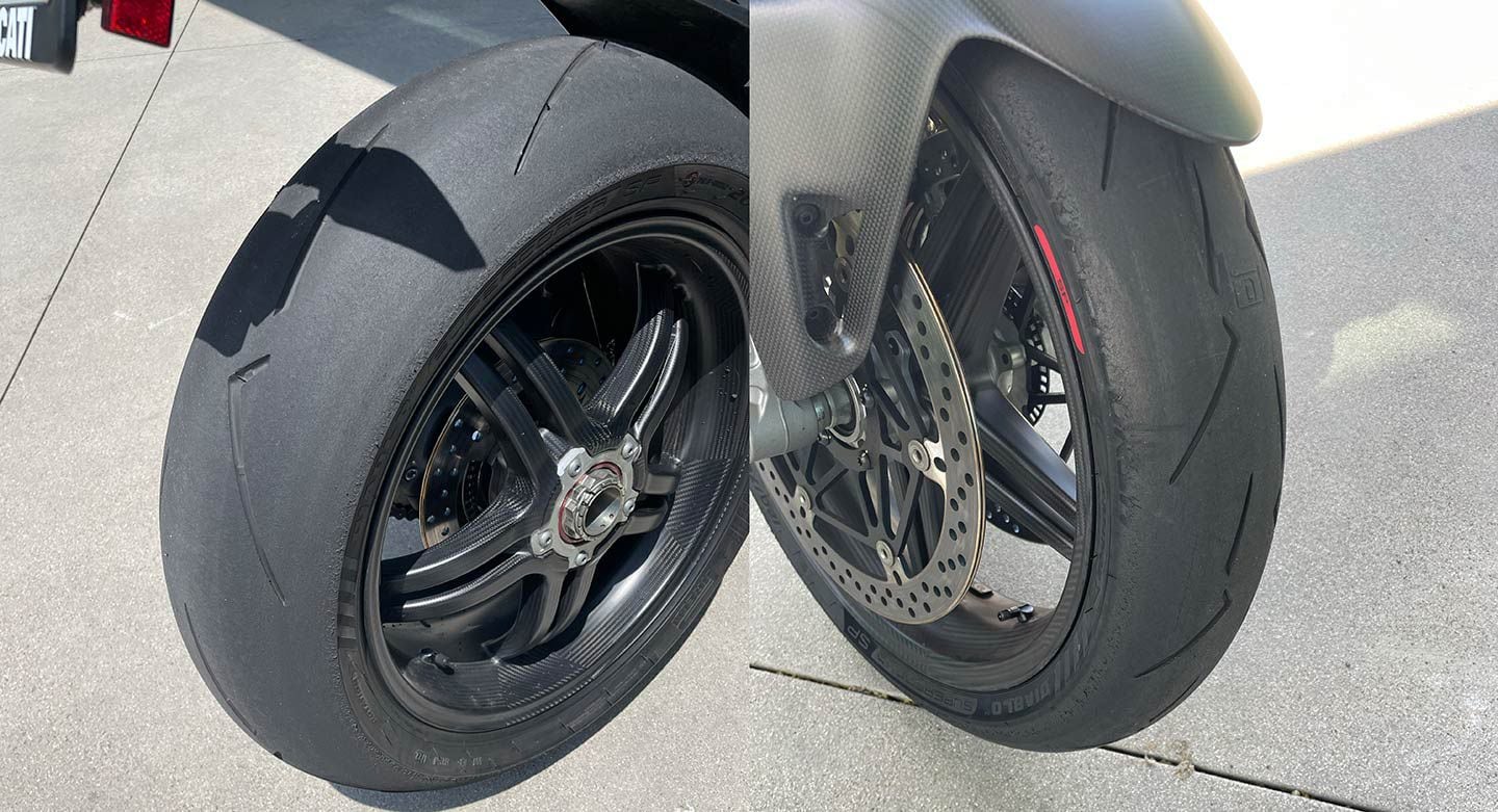 À la fin de notre journée au Chuckwalla Valley Raceway, la Ducati Streetfighter V4 SP2 Supercorsa SP – V4 de 173 ch avait l'air incroyablement belle.