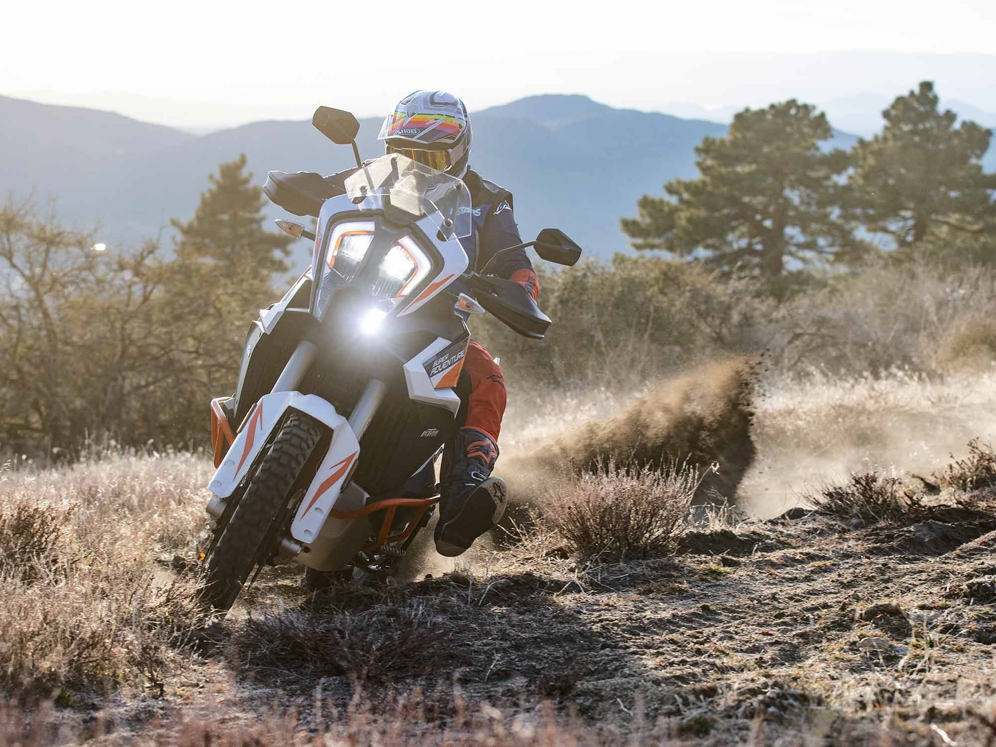Despite weighing more than 500 pounds, the 1290 Super Adventure R can be thrown around.